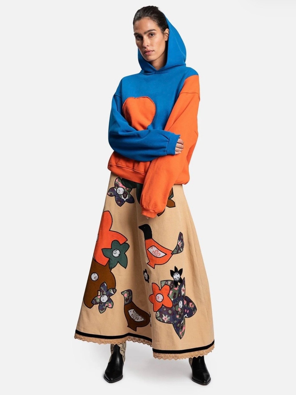 ERL blue & orange wave hoodie - Picture 5 of 10